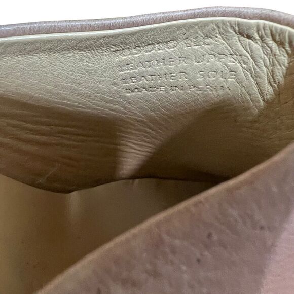 Nisolo All-Day Heeled Mule Shoes Womens Size 7.5 Almond Leather Slip On Comfort - Picture 10 of 10